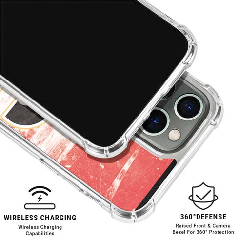 NHL Calgary Flames Frozen iPhone 16 Pro Clear Case